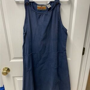 Blue Sleeveless Denim Dress
